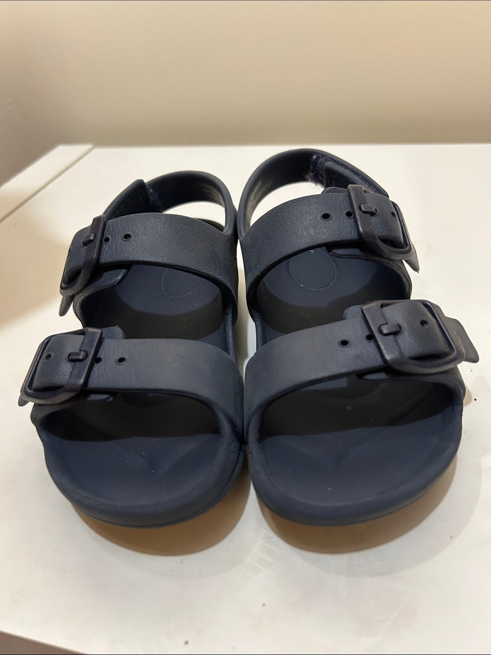Cat & Jack Navy Double-Buckle Kids Sandals